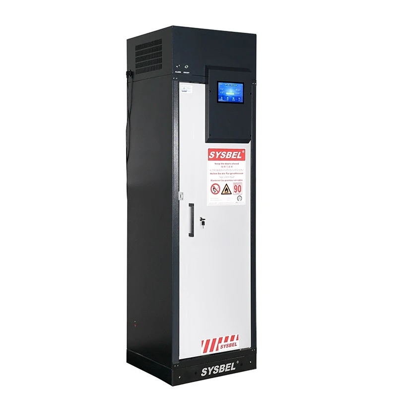 23 Gallon Filtering Safety Storage Cabinet | 90-Min Fire-Rated Chemical Cabinet - SYSBEL SE490230FXE factory