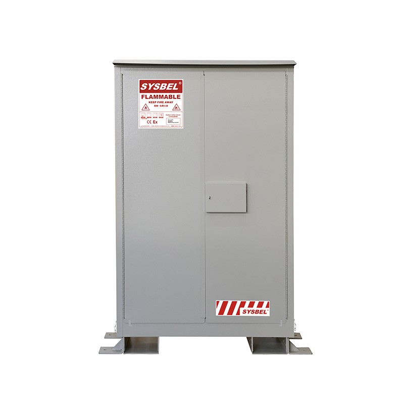 ตู้เซฟของเหลวไวไฟกลางแจ้ง 45 แกลลอน|อุปกรณ์จัดเก็บข้อมูลทนไฟ-ทนฝนและแดด – SYSBEL WA510024Z